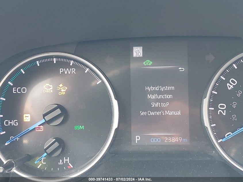 2021 Toyota Rav4 Hybrid Le VIN: 4T3MWRFV4MU029638 Lot: 39741433