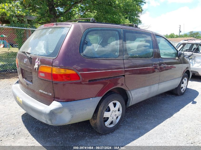 1998 Toyota Sienna Ce VIN: 4T3ZF19C9WU010071 Lot: 39741464