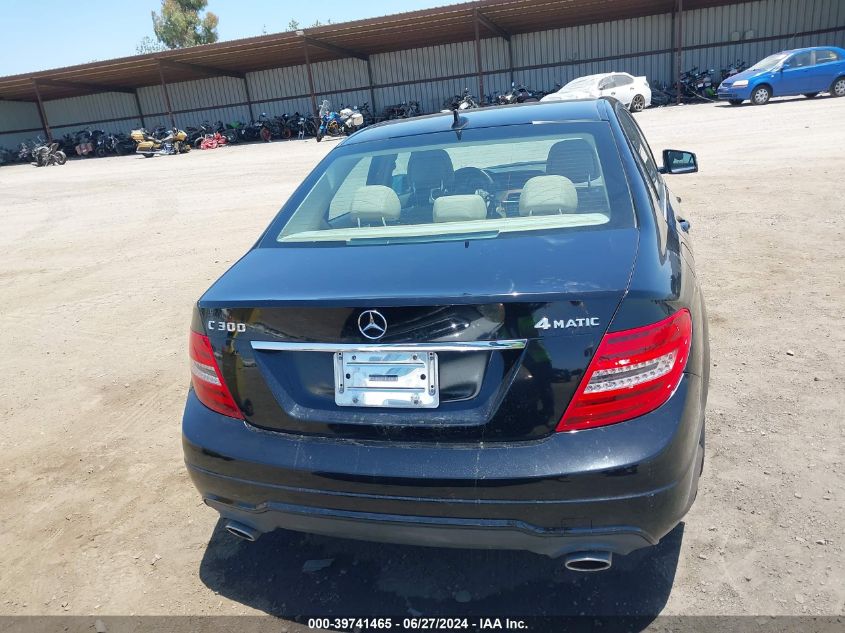 2012 Mercedes-Benz C 300 Luxury 4Matic/Sport 4Matic VIN: WDDGF8BB5CR228897 Lot: 39741465
