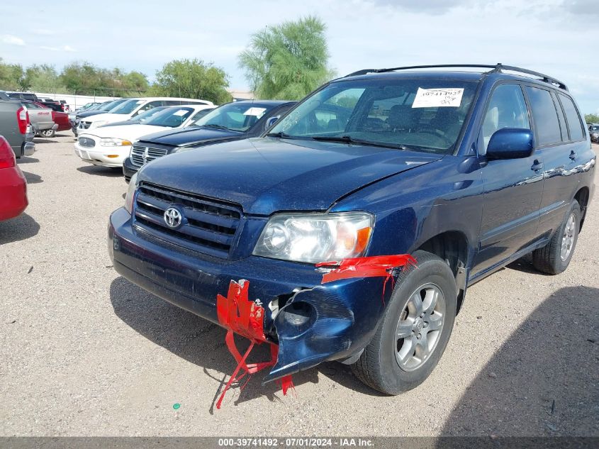 2004 Toyota Highlander V6 VIN: JTEEP21A740053090 Lot: 39741492