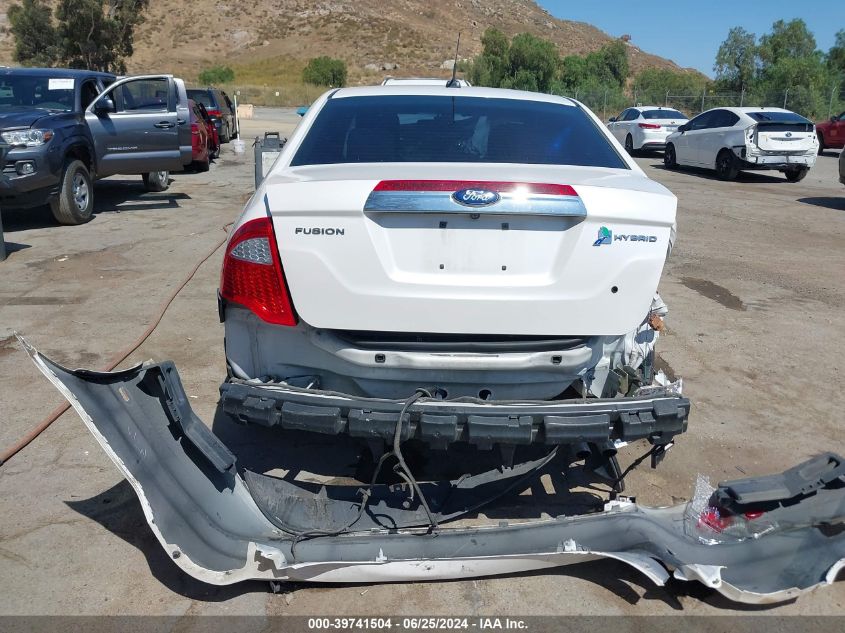 2012 Ford Fusion Hybrid VIN: 3FADP0L30CR28410 Lot: 39741504