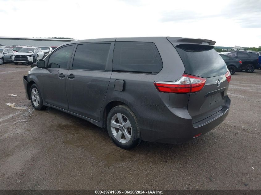 2018 Toyota Sienna L 7 Passenger VIN: 5TDZZ3DC6JS952339 Lot: 40814470