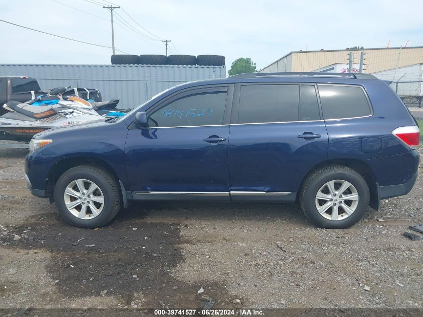 2012 Toyota Highlander Se VIN: 5TDBK3EH4CS130996 Lot: 39741527