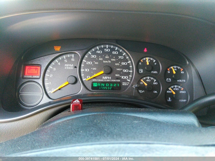 2002 Chevrolet Suburban 1500 Ls VIN: 3GNFK16Z32G127217 Lot: 39741581