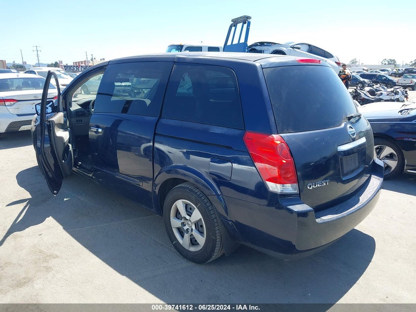 2009 Nissan Quest 3.5 VIN: 5N1BV28U79N108835 Lot: 39741612