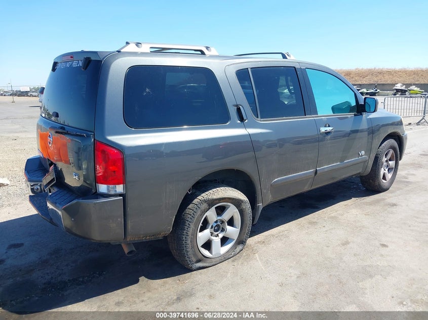 2006 Nissan Armada Se VIN: 5N1AA08B56N729397 Lot: 39741696