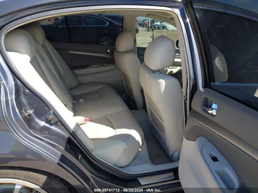 2010 Infiniti G37 Journey VIN: JN1CV6AP2AM201358 Lot: 39741712