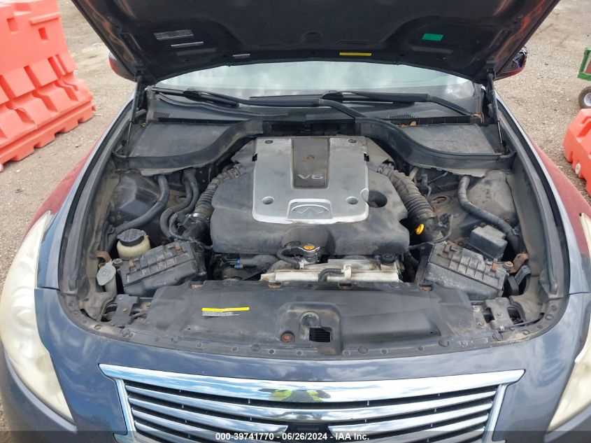 2011 Infiniti G25X VIN: JN1DV6AR0BM451608 Lot: 39741770