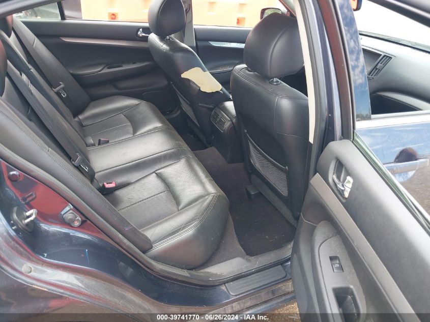 2011 Infiniti G25X VIN: JN1DV6AR0BM451608 Lot: 39741770