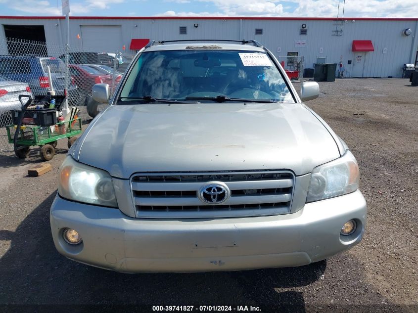 2006 Toyota Highlander Limited V6 VIN: JTEEP21A760147165 Lot: 39741827