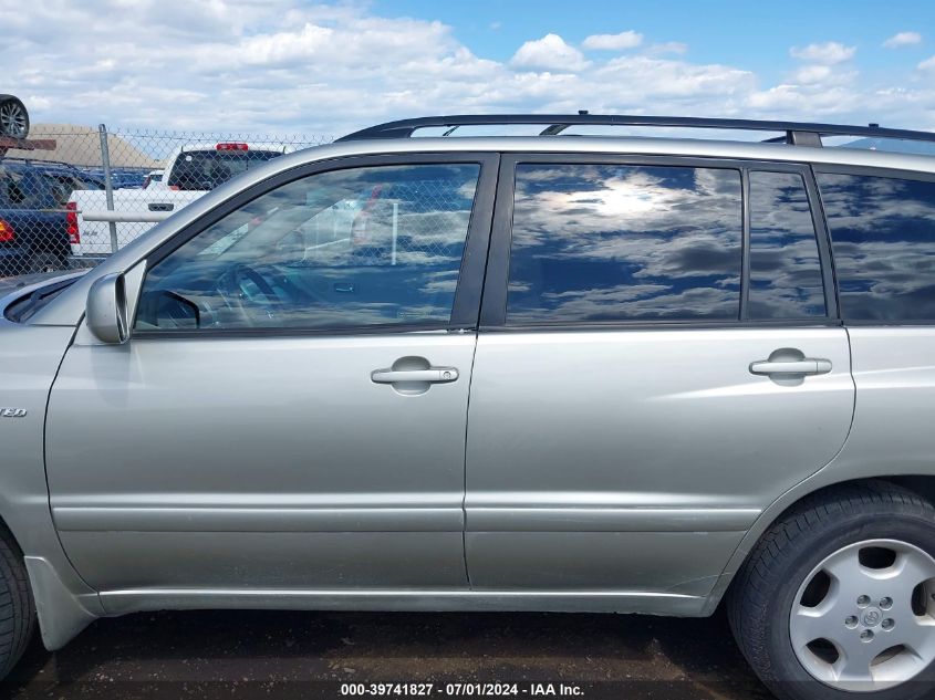 2006 Toyota Highlander Limited V6 VIN: JTEEP21A760147165 Lot: 39741827