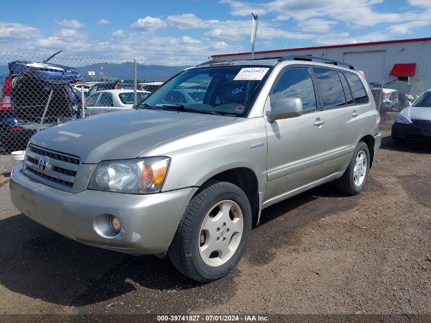 2006 Toyota Highlander Limited V6 VIN: JTEEP21A760147165 Lot: 39741827