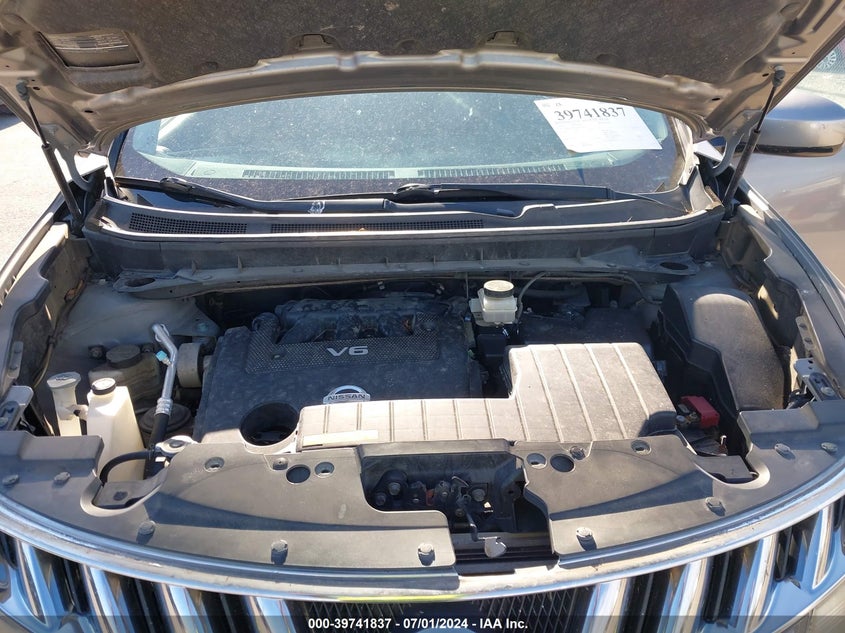 2010 Nissan Murano Sl VIN: JN8AZ1MW2AW136177 Lot: 39741837