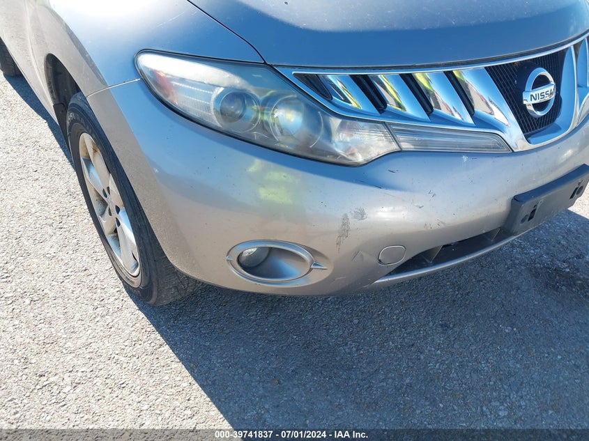 2010 Nissan Murano Sl VIN: JN8AZ1MW2AW136177 Lot: 39741837