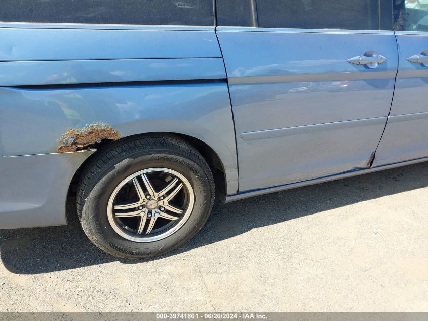 2005 Honda Odyssey Touring VIN: 5FNRL388X5B039780 Lot: 39741861