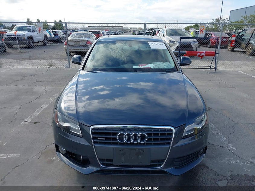 2009 Audi A4 2.0T Premium VIN: WAUSF78K09N069693 Lot: 39741887