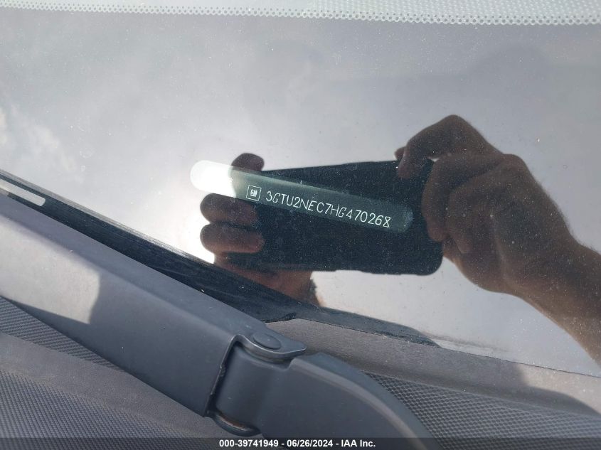 2017 GMC Sierra K1500 Slt VIN: 3GTU2NEC7HG470268 Lot: 39741949