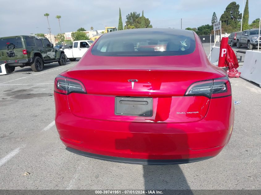 2022 Tesla Model 3 Long Range Dual Motor All-Wheel Drive VIN: 5YJ3E1EB2NF362242 Lot: 39741951