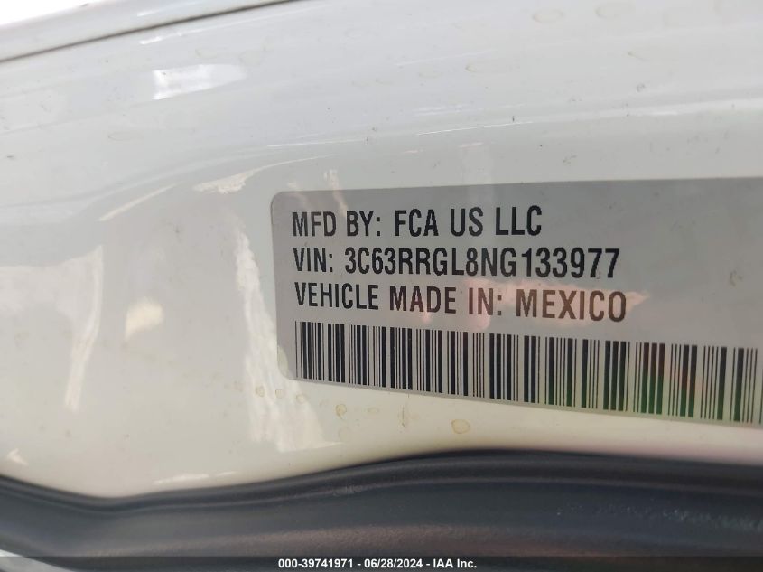 2022 Ram 3500 Tradesman 4X4 8' Box VIN: 3C63RRGL8NG133977 Lot: 39741971