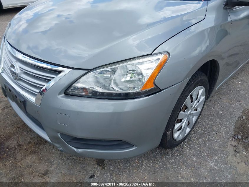 2014 Nissan Sentra S VIN: 3N1AB7AP2EY253789 Lot: 39742011