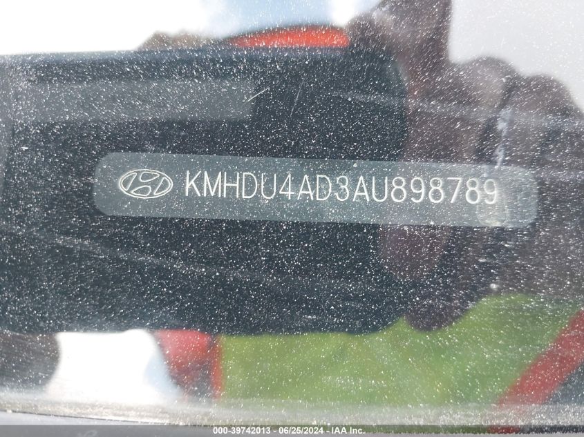 KMHDU4AD3AU898789 2010 Hyundai Elantra Gls