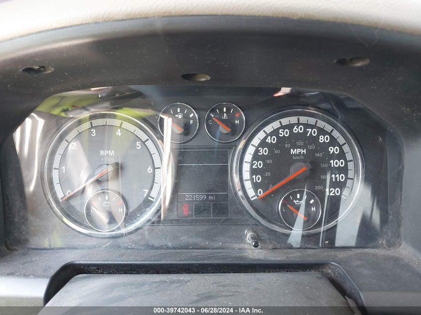 2009 Dodge Ram 1500 Slt/Sport/Trx VIN: 1D3HB18P69S728452 Lot: 39742043