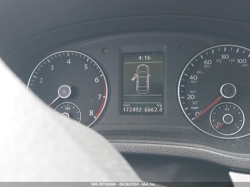 2012 Volkswagen Passat 2.5L Se VIN: 1VWBH7A30CC061917 Lot: 39742065