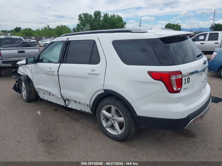 2017 Ford Explorer Xlt VIN: 1FM5K8D87HGD07842 Lot: 39742080