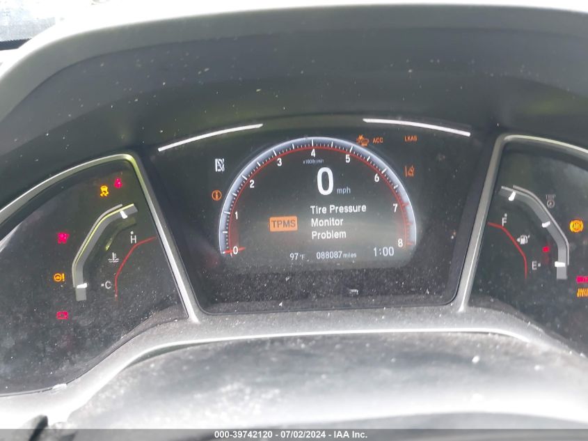 2019 Honda Civic Sport VIN: 2HGFC2F89KH566426 Lot: 39742120