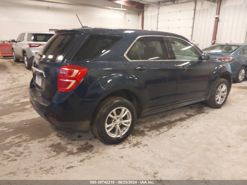 2017 Chevrolet Equinox Ls VIN: 2GNFLEEKXH6323099 Lot: 39742215