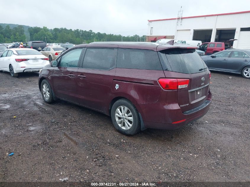 2015 Kia Sedona Lx VIN: KNDMB5C10F6044731 Lot: 39742231