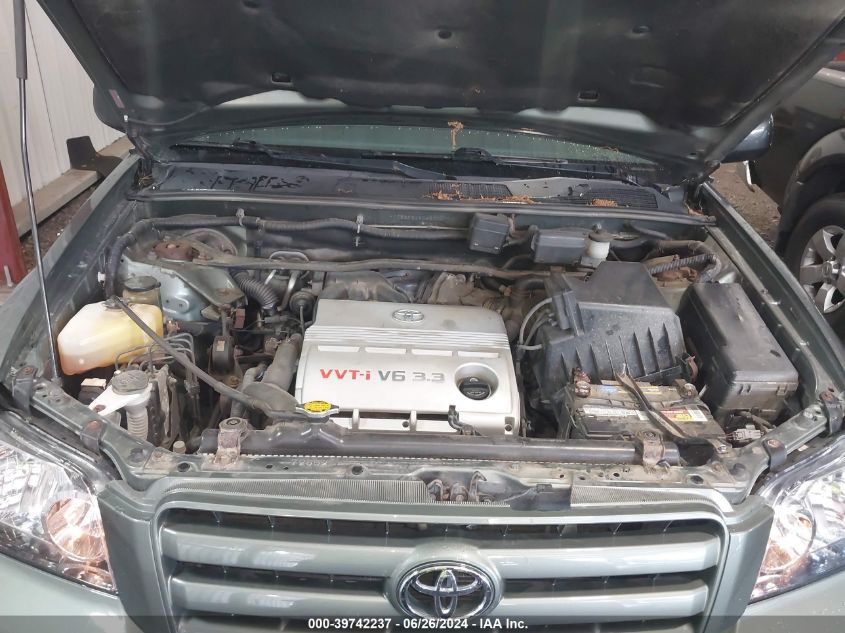 2006 Toyota Highlander Limited V6 VIN: JTEEP21A060175776 Lot: 39742237