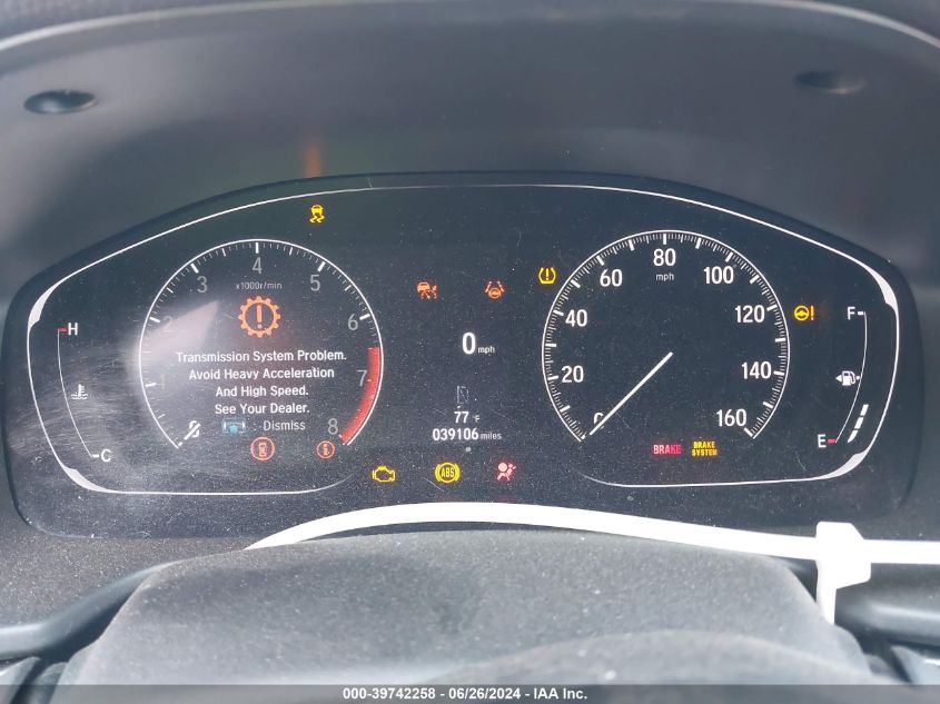 2021 Honda Accord Sport Se VIN: 1HGCV1F46MA048022 Lot: 39742258