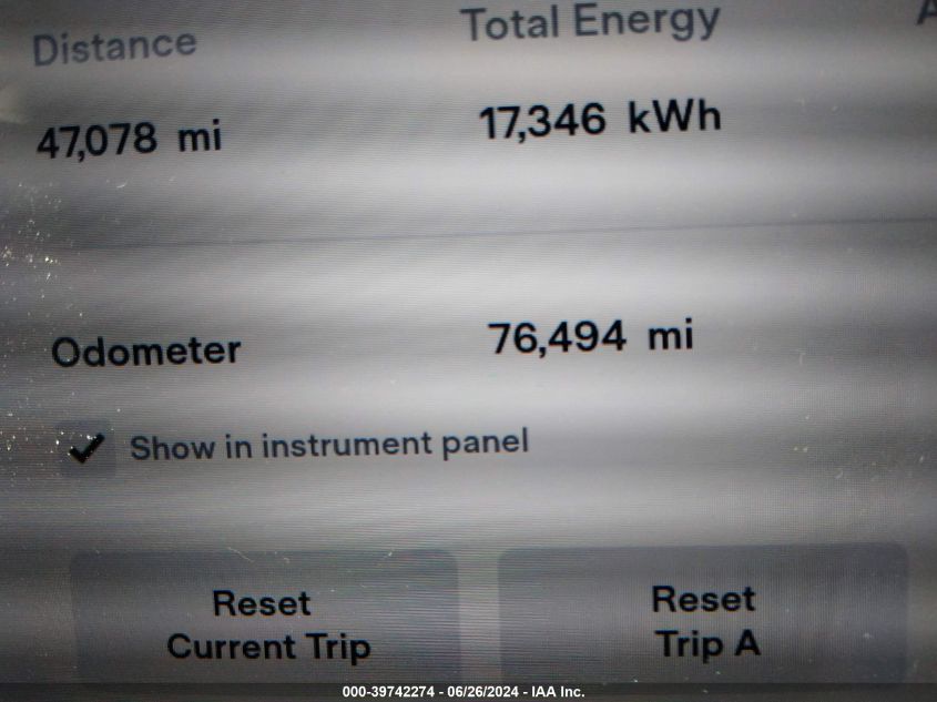 2017 Tesla Model X 100D/75D/90D VIN: 5YJXCBE25HF065600 Lot: 39742274