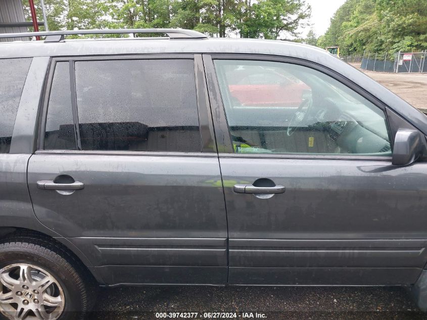 2006 Honda Pilot Ex-L VIN: 2HKYF18596H563549 Lot: 39742377