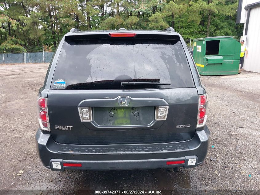 2006 Honda Pilot Ex-L VIN: 2HKYF18596H563549 Lot: 39742377