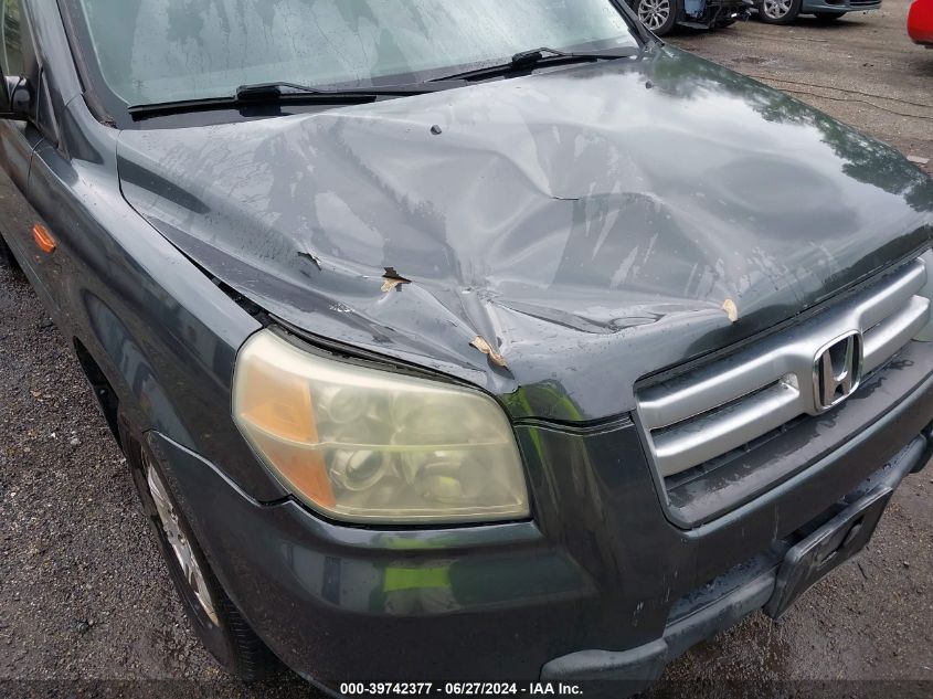 2006 Honda Pilot Ex-L VIN: 2HKYF18596H563549 Lot: 39742377