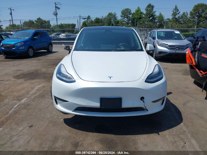 2021 Tesla Model Y Long Range Dual Motor All-Wheel Drive VIN: 5YJYGDEE3MF157068 Lot: 39742394