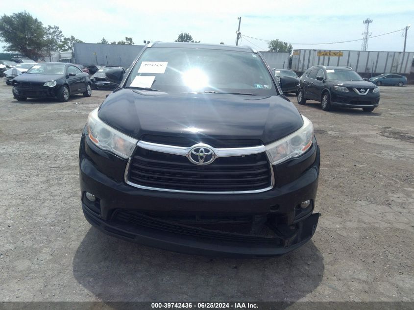 2014 TOYOTA HIGHLANDER XLE V6 - 5TDJKRFH0ES029776