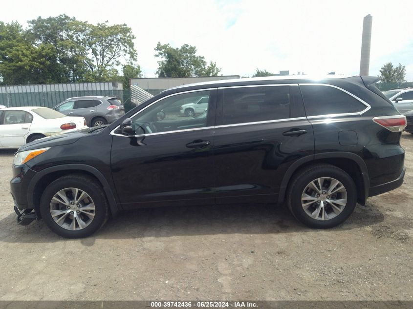 2014 TOYOTA HIGHLANDER XLE V6 - 5TDJKRFH0ES029776