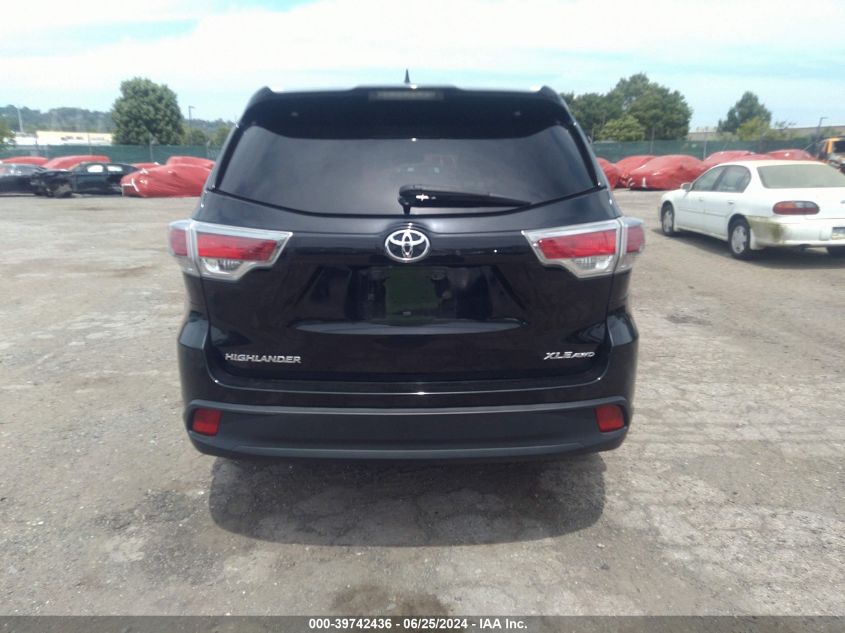 2014 TOYOTA HIGHLANDER XLE V6 - 5TDJKRFH0ES029776