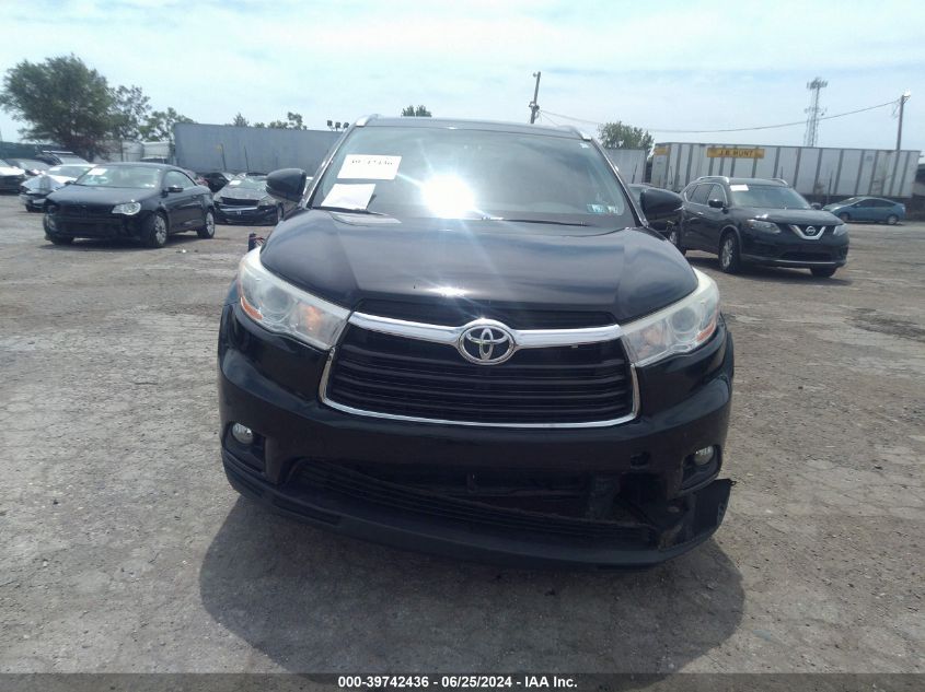 2014 TOYOTA HIGHLANDER XLE V6 - 5TDJKRFH0ES029776