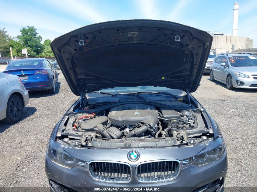 2017 BMW 330I xDrive VIN: WBA8D9G54HNU58780 Lot: 39742447