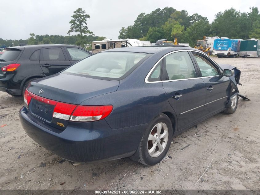 KMHFC46F26A 2006 Hyundai Azera Se/Limited