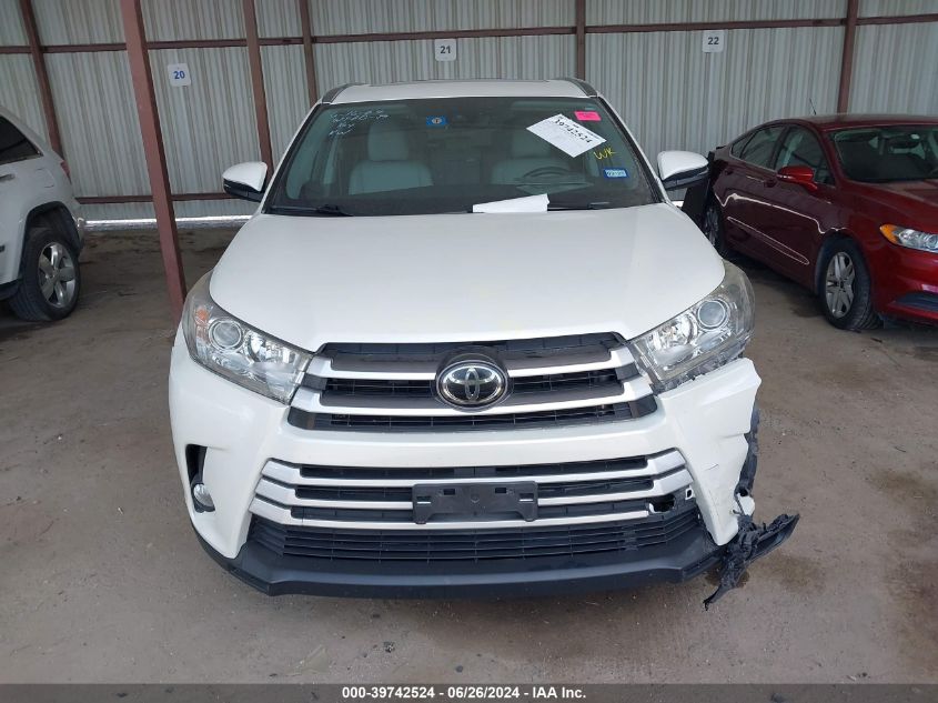 2019 Toyota Highlander Se/Xle VIN: 5TDKZRFH1KS308973 Lot: 39742524