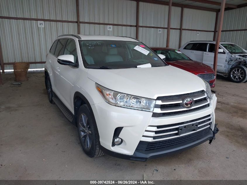 2019 Toyota Highlander Se/Xle VIN: 5TDKZRFH1KS308973 Lot: 39742524