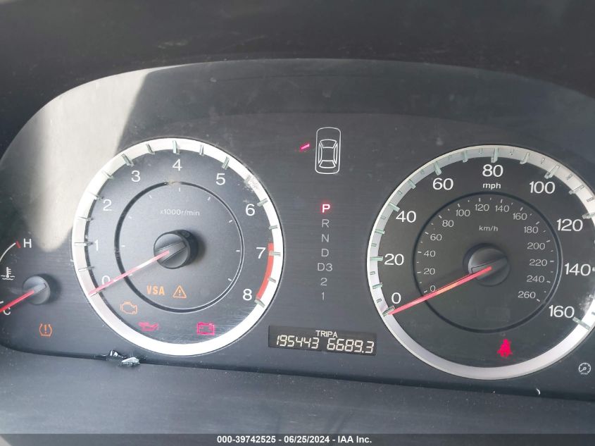 2010 Honda Accord 2.4 Lx VIN: 1HGCP2F35AA076283 Lot: 39742525