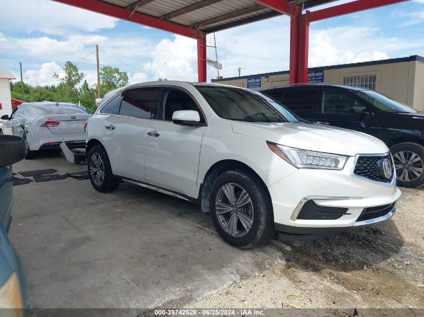 2019 Acura Mdx Standard VIN: 5J8YD3H36KL012664 Lot: 39742528