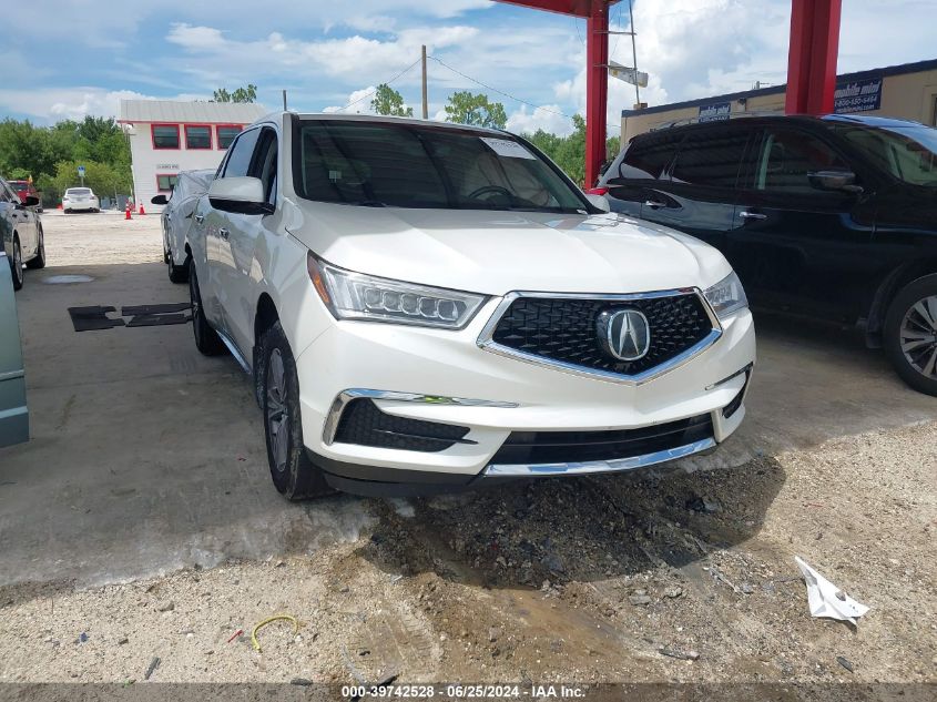 2019 Acura Mdx Standard VIN: 5J8YD3H36KL012664 Lot: 39742528