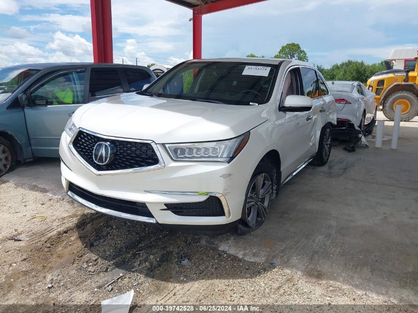 2019 Acura Mdx Standard VIN: 5J8YD3H36KL012664 Lot: 39742528